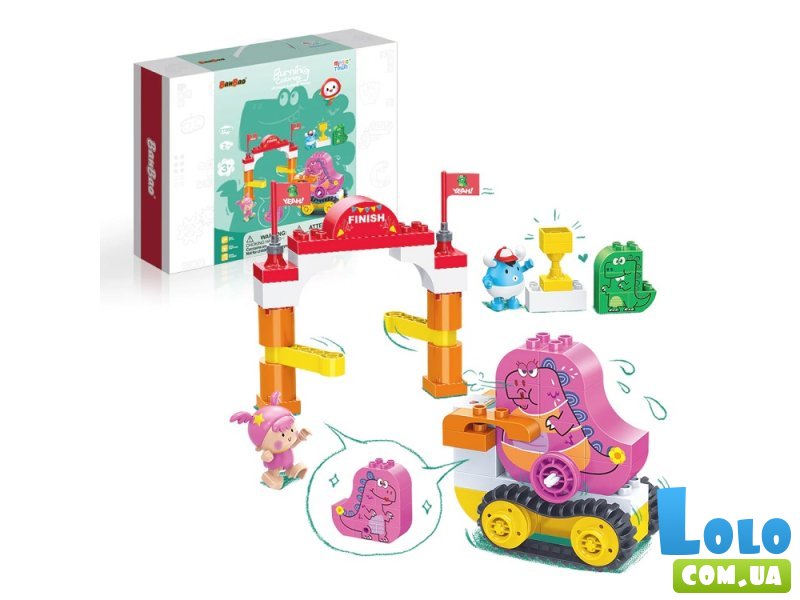 Конструктор Магический мир: Гонки динозавров, Banbao (ET900), 63 дет.