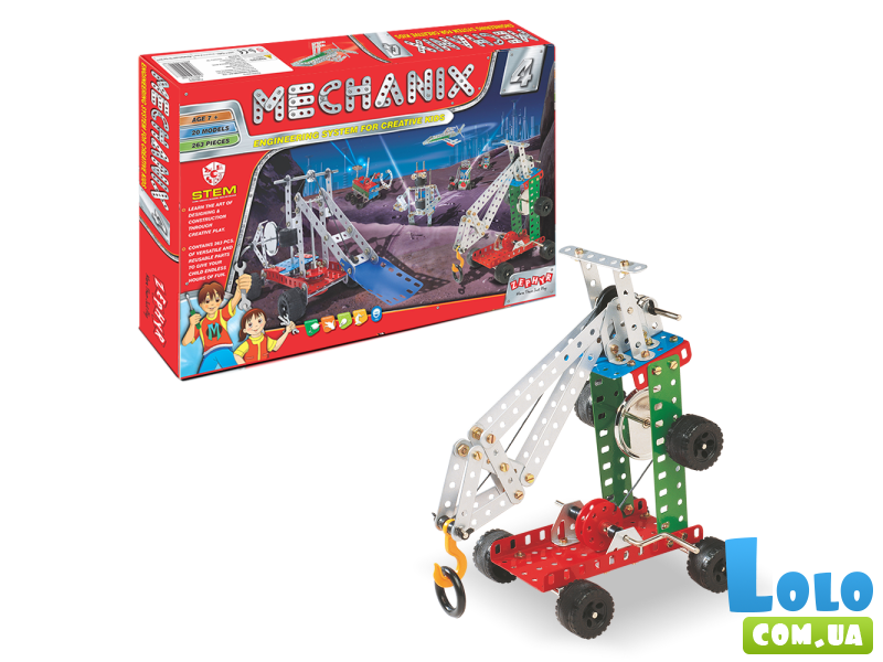 Конструктор металлический Mechanix №4, Zephyr (01006), 263 дет.