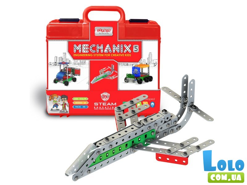 Конструктор металлический Mechanix №5, Zephyr (01072), 300 дет.