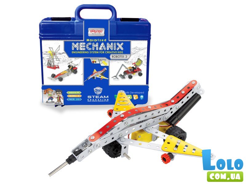 Конструктор металлический Mechanix Robotix №3, Zephyr (01074), 215 дет.