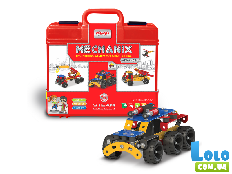 Конструктор металлический Mechanix Advance, Zephyr (09006), 249 дет.