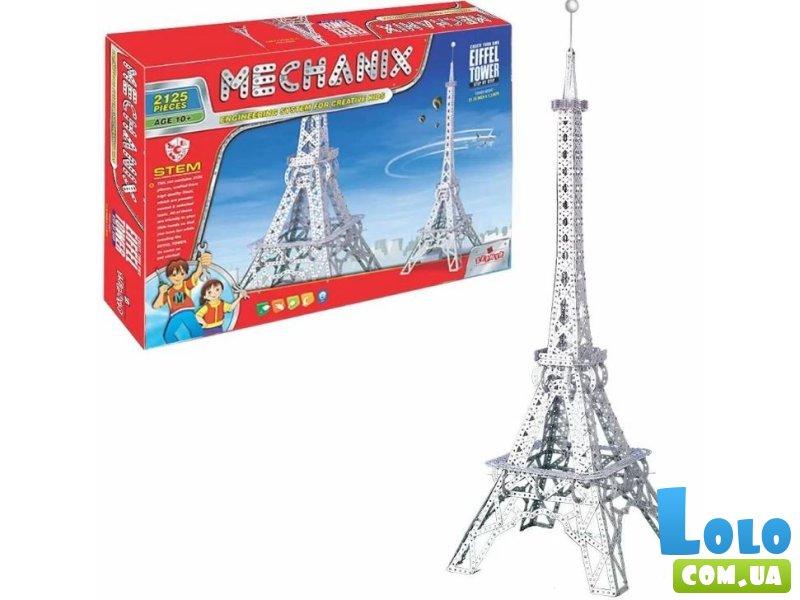 Конструктор металлический Mechanix Эйфелова Башня, Zephyr (01015), 2129 дет.