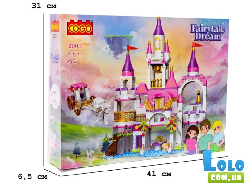 Конструктор Сказочный сон: Замок мечты, COGO(2001), 516 дет.