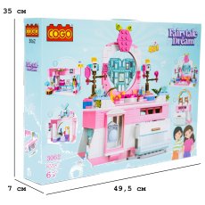 Конструктор Девочки: Салон красоты, COGO (3062), 653 дет.