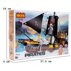 Конструктор Пиратские корабли: Птичка, COGO (3126), 308 дет.