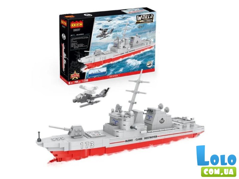 Конструктор Армия: Морской истребитель, COGO(3387), 744 дет.