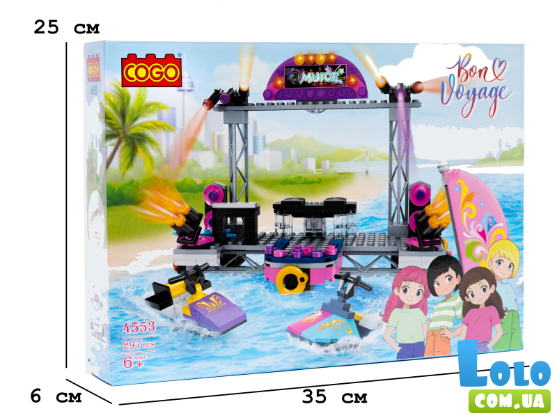 Конструктор Девочки: Концерт, COGO (4553), 297 дет.