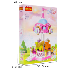Конструктор Девочки: Карусель, COGO (4566), 430 дет.