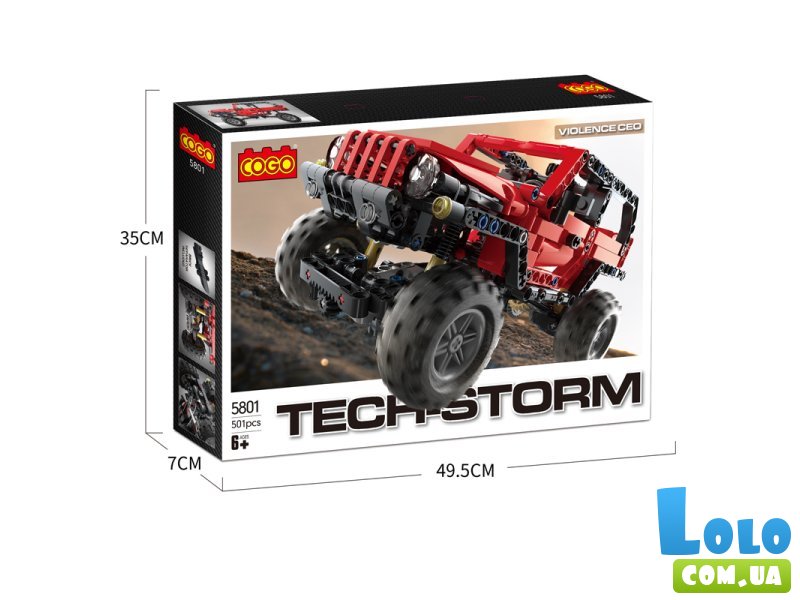 Конструктор Автомобили: Джип, COGO (5801), 501 дет.
