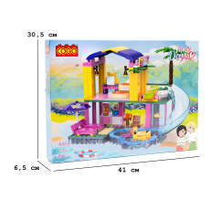 Конструктор Счастливого путешествия: Аквапарк, COGO (4589), 380 дет.