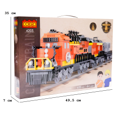 Конструктор Ретро потяг: Локомотив, COGO (4203), 635 дет.