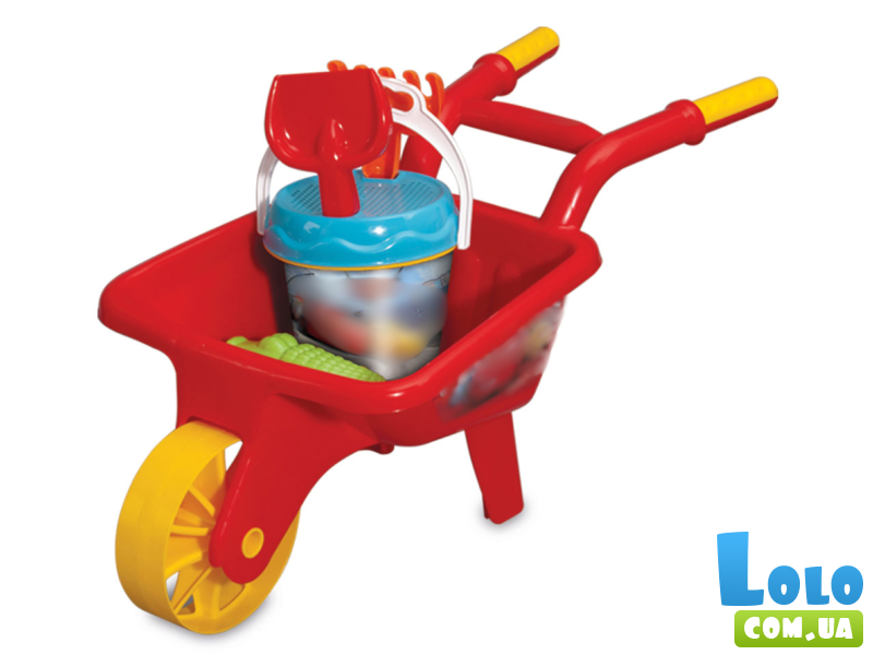 Детская тачка с пляжным набором, Dede