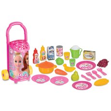 Тележка с посудой и продуктами Barbie, Dede