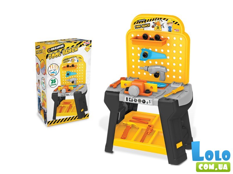 Набор инструментов на стойке, Dede (желто-серый)