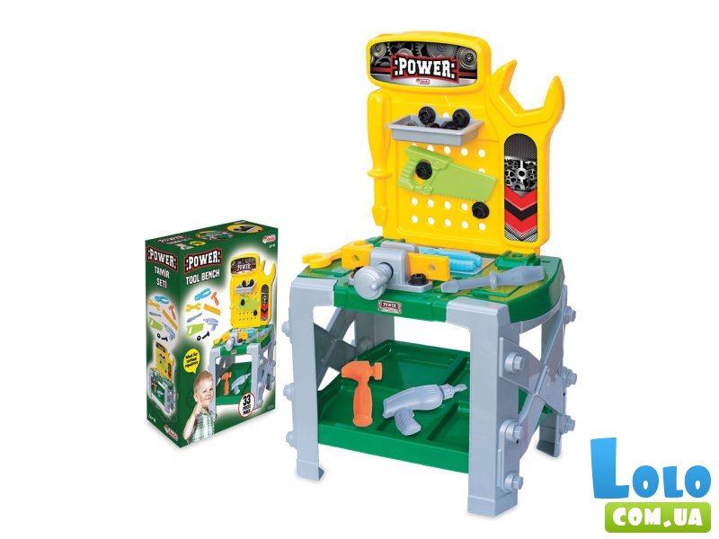 Набор инструментов на стойке, Dede (желто-зеленый)