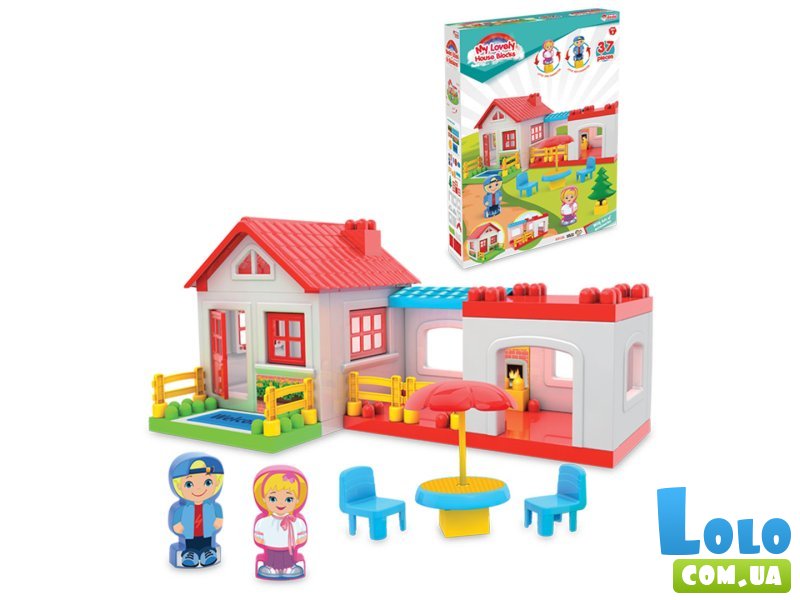 Конструктор Дом, Dede (03135), 37 дет.