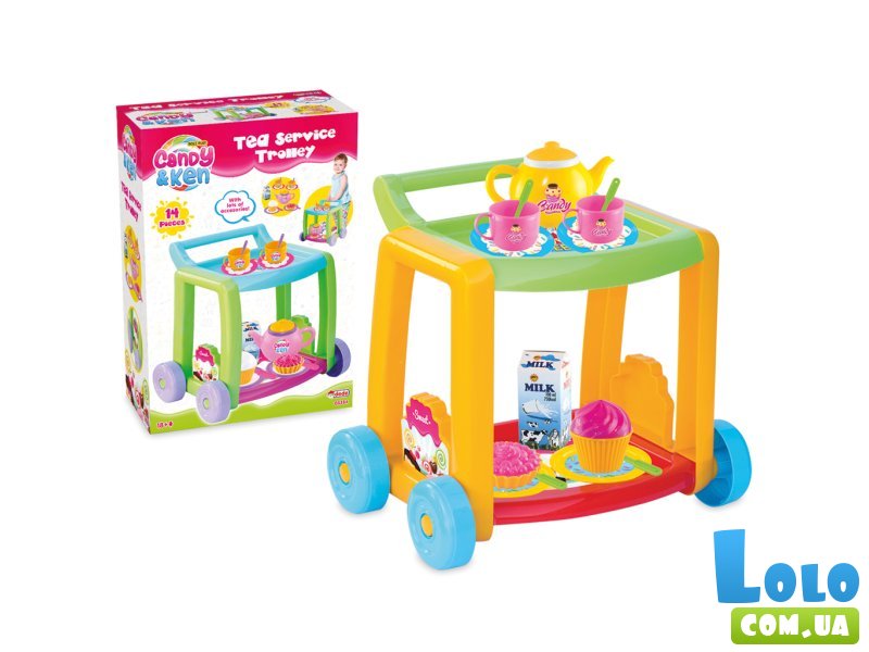 Чайный набор на тележке Candy & Ken, Dede