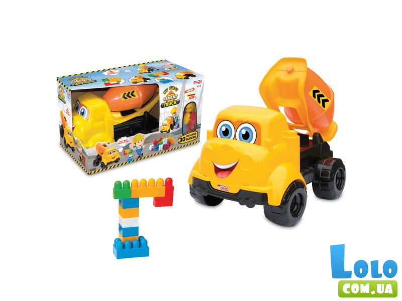 Бетоносмеситель с конструктором, Dede (03433), 30 дет.