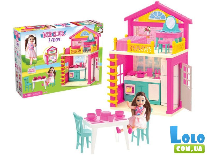 Домик для кукол Lola с мебелью, Dede