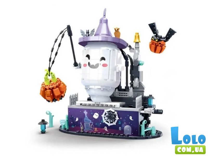 Конструктор Хэллоуин: Веселое привидение, BanBao (ET818), 553 дет.