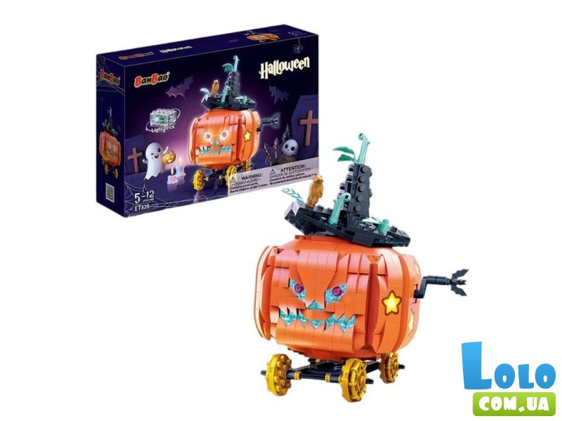 Конструктор Хэллоуин: Злая тыква, BanBao (ET820), 544 дет.