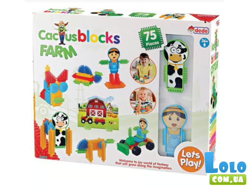 Конструктор Cactus: Ферма, Dede (03312), 75 дет.