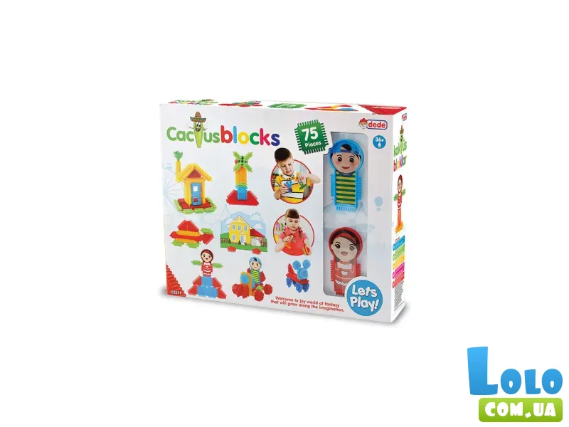 Конструктор Cactus: Блоки, Dede (03311), 75 дет.