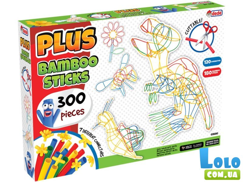 Конструктор-соломинки Природа, Dede (03680), 300 дет.