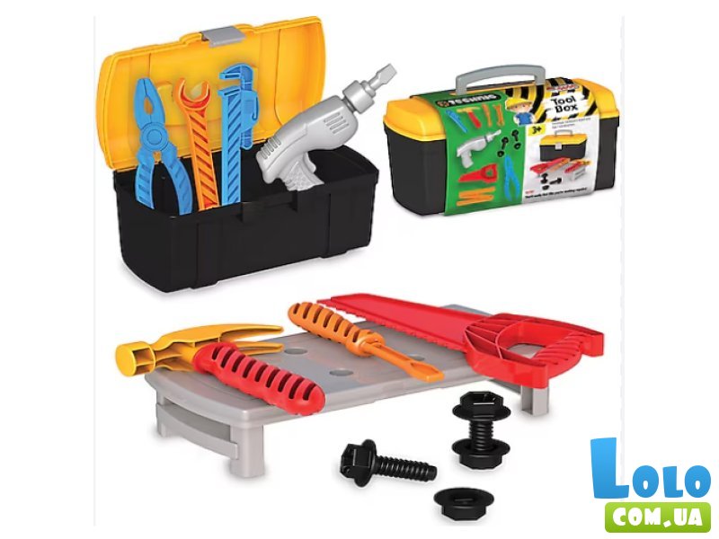 Набор инструментов в ящике с подставкой, Dede