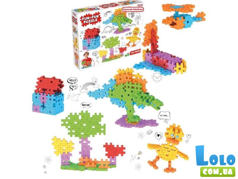 Конструктор Веселая головоломка, Dede (03906), 192 дет.