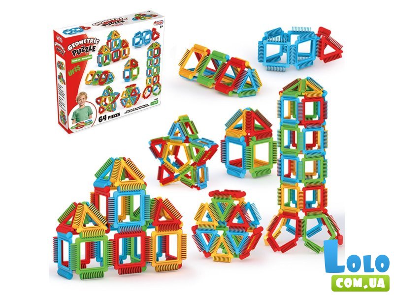 Конструктор-пазлы Фигуры, Dede (03896), 96 дет.