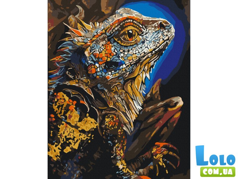 Картина по номерам Выразительная ящерица © Telonitskaya Kristina, Brushme (40x50 см)
