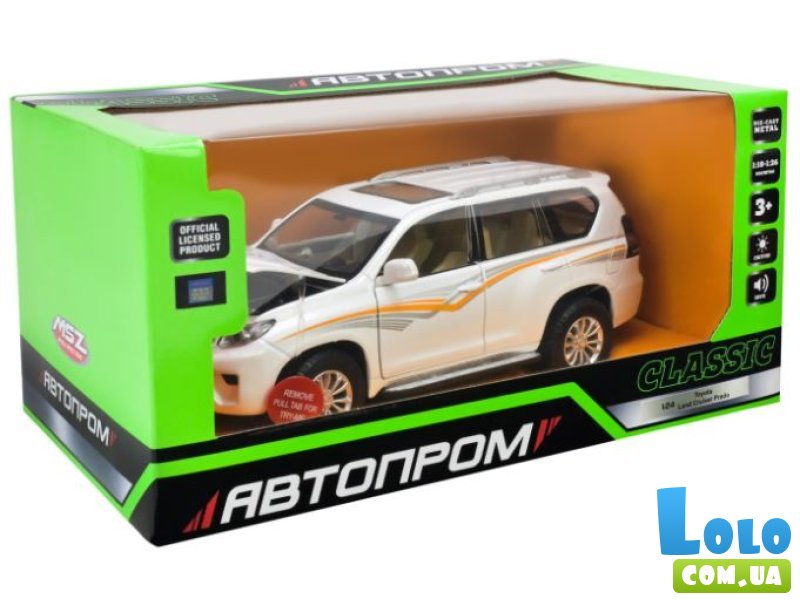 Машина металлическая Land Cruiser Prado, Автопром.