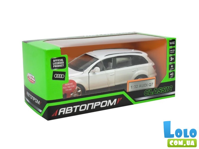 Игрушка машина Audi Q7, Автопром (в ассортименте)