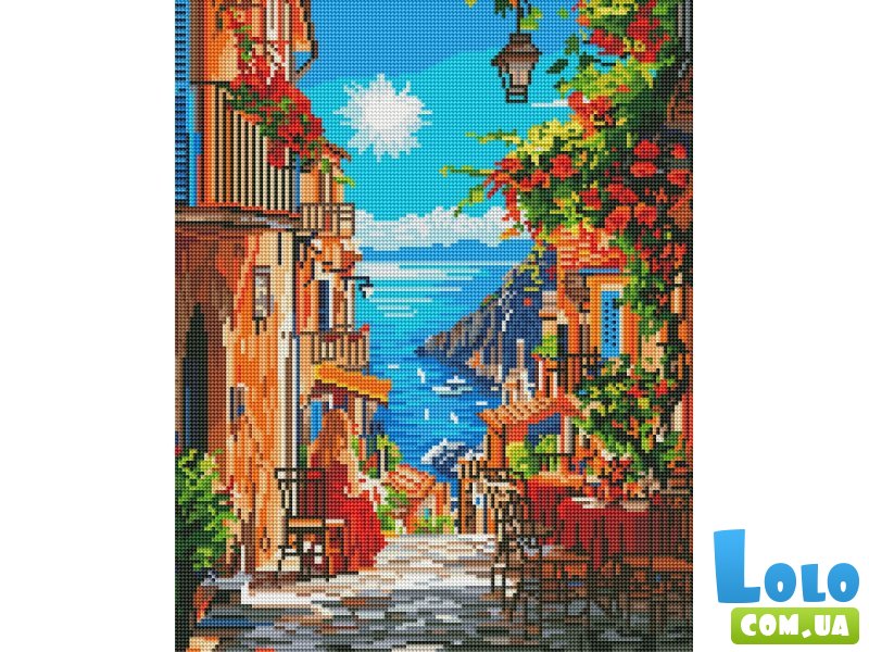 Алмазная мозаика Романтическая улица, Brushme (40x50 см)