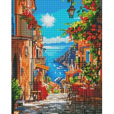 Алмазная мозаика Романтическая улица, Brushme (40x50 см)