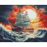 Алмазная мозаика Шторм на закате солнца, Brushme (40x50 см)