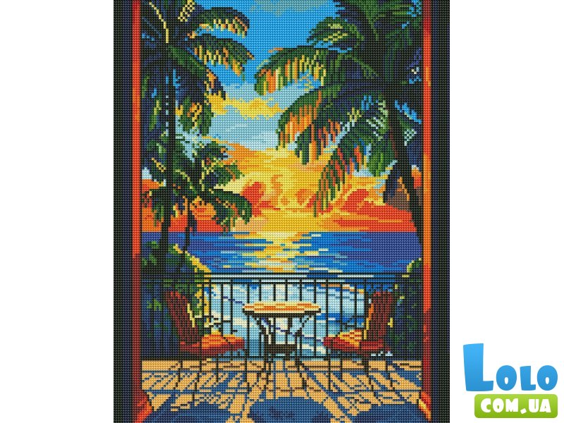 Алмазная мозаика Райский отдых, Brushme (40x50 см)
