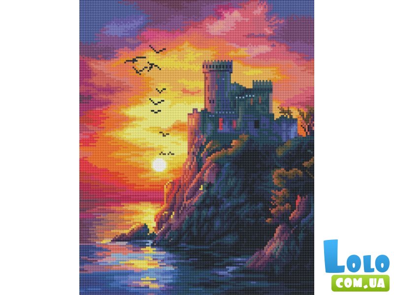 Алмазная мозаика Закат солнца, Brushme (40x50 см)