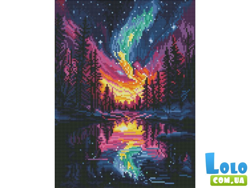 Алмазная мозаика Северное сияние, Brushme (30x40 см)