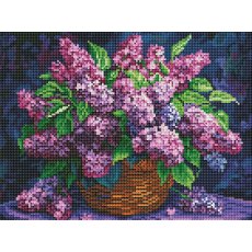 Алмазная мозаика Букет сирени, Brushme (30x40 см)