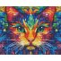 Алмазная мозаика Цветной кот, Brushme (40x50 см)