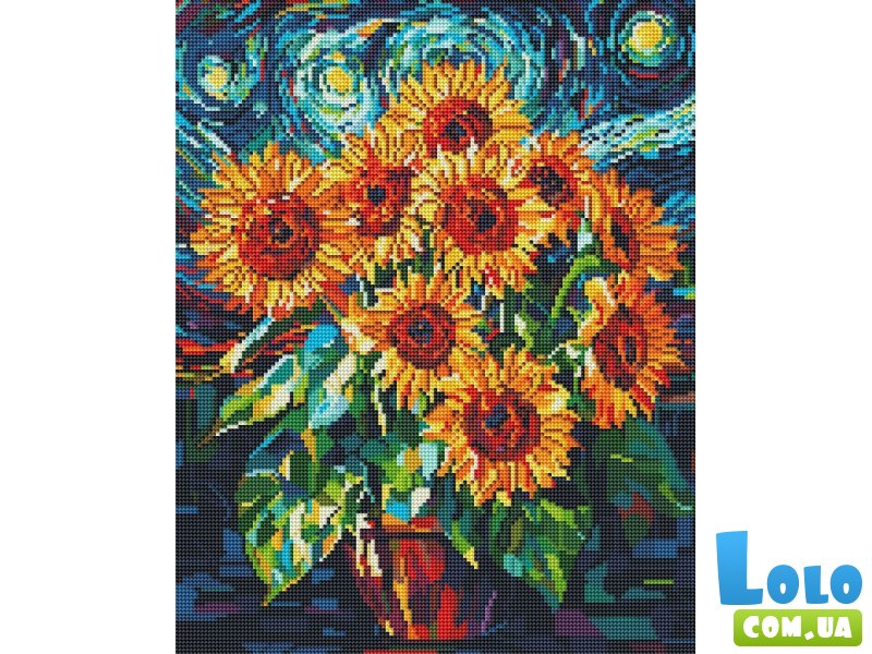 Алмазная мозаика Подсолнухи, Brushme (40x50 см)