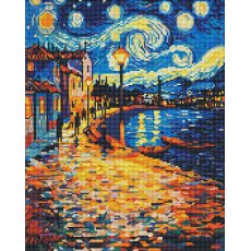 Алмазная мозаика Звёздный берег, Brushme (40x50 см)