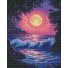 Алмазная мозаика Прибой в лунном свете, Brushme (40x50 см)