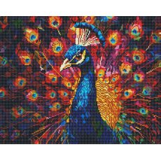 Алмазная мозаика Павлин, Brushme (40x50 см)