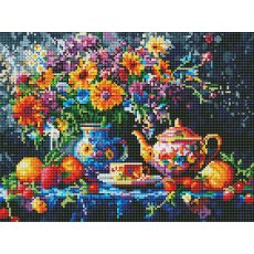 Алмазная мозаика Чайный натюрморт, Brushme (30x40 см)