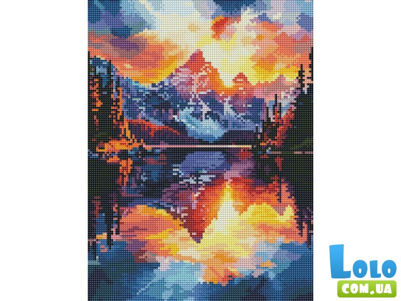 Алмазная мозаика Пейзаж гор, Brushme (30x40 см)