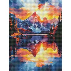 Алмазная мозаика Пейзаж гор, Brushme (30x40 см)