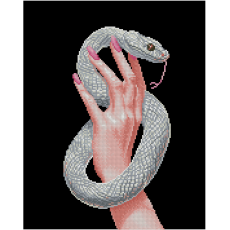 Алмазная мозаика Змеиная грация, Brushme (40x50 см)